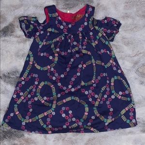 Girls cold shoulder dress